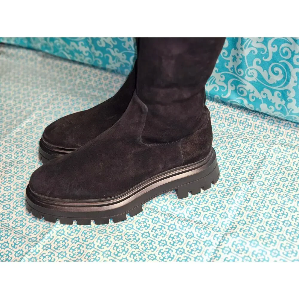 Stuart Weitzman Bedfordland Suede Over-The-Knee Boots Size 9 NWOT
